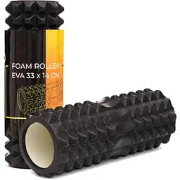 Масажний ролик Cornix EVA 33 x 14 см (валик, ролер) XR-0329 Black