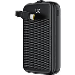 Універсальна мобільна батарея Acefast 10000mAh 22.5W PD,QC3.0 2xUSB-C,USB-A with build Type-C cable M13 Black (6974316283959) - мініатюра 6