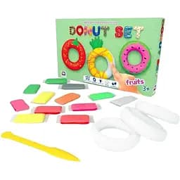 Набор для креативного творчества Moon Light Clay Donut Set Fruits 70087 легкий прыгающий пластилин