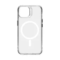 Чехол Apple iPhone 13, Clear MagCase, прозрачный, противоударный, магнитный, панель-накладка с поддержкой MagSafe, поддержка беспроводной зарядки MagSafe, защита всего корпуса, TPU+PC, ArmorStandart (ARM68050) - мініатюра 2