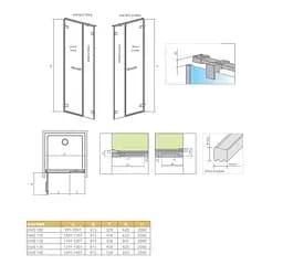 Душові двері Radaway Arta DWS 62,8x200 скло прозоре права (386628-03-01R) - мініатюра 2