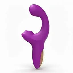 Багатофункціональний вібратор LIVMAN 2 в 1 для стимуляції клітора та точки G 21,3 см. Фіолетовий K0851-2