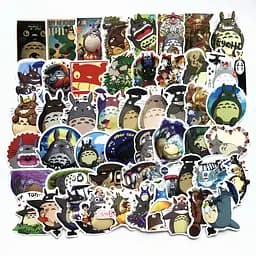 Стікерпак Набір наклейок GeekLand Роботи Хаяо Міядзакі Тоторо Hayao Miyazaki Totoro 50 штук - мініатюра 2