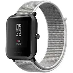Ремінець BeWatch для Xiaomi Amazfit BIP/Lite/GTS/GTR 42мм нейлоновий 20 мм липучка Білий (1011311)