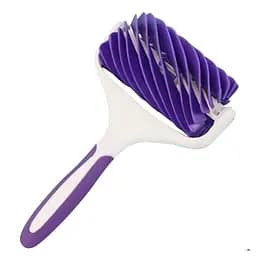 Декоративний кондитерський валик для додавання текстури у вигляді діагональних смужок 19 см, Kitchen Master Фіолетовий 86194