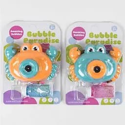 Мильні бульбашки 3939-83 A "Краб", світло, звук, на батарейках, на аркуші (6969770190394) МІКС