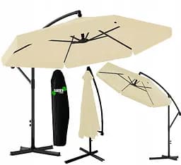 Парасолька садова Garden Line beige 3.5 м - мініатюра 4