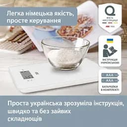 Ваги цифрові кухонні ADE Julia білий (KE2306-1) - мініатюра 3