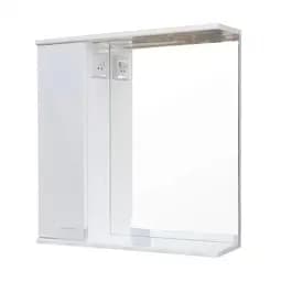 Дзеркало ПіК Сімпл з шафкою та LED підсвіткою 50 см ліве 30412