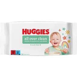 Набір вологих серветок Huggies All Over Clean 224 шт. (4 уп. х 56 шт.)