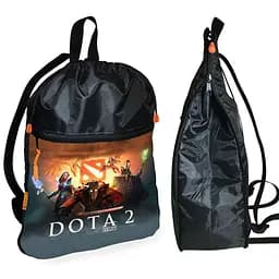 Рюкзак-мішок для взуття, спортивної форми Дота 2 «Dota 2» дитяча сумка для змінки з розширювачем (01239)