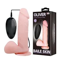 Вібратор Oliver Vibrating Dildo Flesh