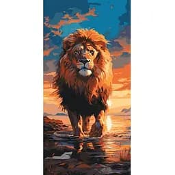 Картина за номерами ArtCraft Цар звірів 40 х 80 см (11544-AC)