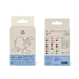 Набір кольорових лінерів, 24 кольори, 24 set Sketch set, IDEA10-AL24SKETCH - мініатюра 2