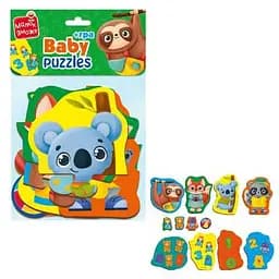 Бебі пазли MAXI з грою "Тварини. Іграшки" VT1722-23 Vladi Toys, в пакеті (4820234764587)