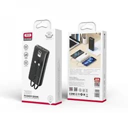 Портативний акумулятор із кабелем XO PR185 20000 mAh чорний - мініатюра 3