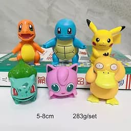 Ігровий набір фігурок кемони Pokemon: Пікачу, Бульбазавр, Псайдак, Сквіртл, Чермандер, Джигліпаф, 6 шт - мініатюра 6