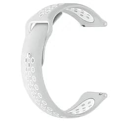 Спортивний ремінець Primo Perfor Sport годинника для Samsung Galaxy Watch 3 41 мм (SM-R850) Grey White - мініатюра 2