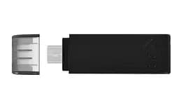 Флеш-накопичувач USB3.2 64GB Type-C Kingston DataTraveler 70 Black (DT70/64GB) - мініатюра 3