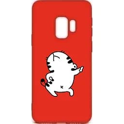 Чохол-накладка Toto Cartoon Soft Silicone TPU Case Samsung Galaxy S9 Cat Red