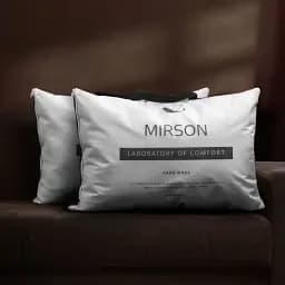 Подушка пухова MirSon Hand Made De Luxe №900 низька 40х40 см біла (2200003278927) - мініатюра 16