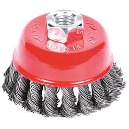 Щітка дротяна чашоподібна Sigma Ø100мм М14×2мм (сталева кручена) (9026101)