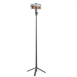 Селфі-монопод HOCO K21 Stream aluminum alloy live broadcast holder Black - мініатюра 7