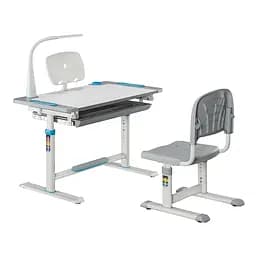 Парта-трансформер со стулом Cubby Lupin Blue с жесткой фиксацией