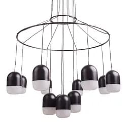 Люстра підвісна Brille в спальню LED 84W NW BK (BR-01 674S/12) - мініатюра 7