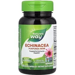 Ехінацея пурпурна Nature's Way Echinacea Purpurea Herb 1200 мг 100 капсул