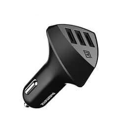 Зарядка автомобільна - адаптер 3 порти REMAX Alien III Series 49.5W 2 USB+Type-C RCC323 чорний