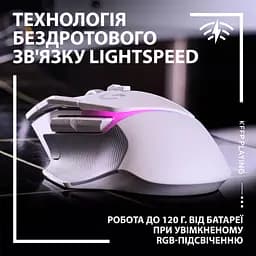 Мишка Logitech G502 X Plus Wireless White (910-006171) - мініатюра 3