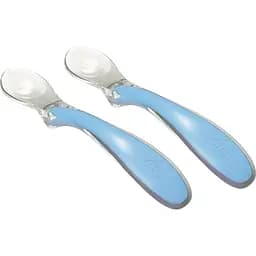 Набір силіконових ложечок Nuvita Easy Eating 2 шт. блакитний NV8480COOLBLUE