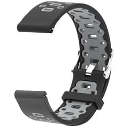 Спортивний ремінець Primo Perfor Classic для годинника Samsung Galaxy Watch 3 41 мм (SM-R850) Black Grey