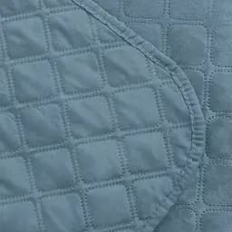 Покривало ТЕП Velour ромб круглий 260х240 см синє (4-00518_22875) - мініатюра 6