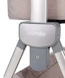 Дитяче ліжечко Carrello Aria CRL16402 Cream Beige приставне з люлькою кошиком 4 колеса метал каркас - мініатюра 5