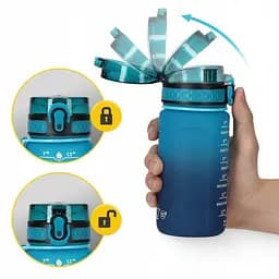 Пляшка для води 4FIZJO спортивна 500 мл 4FJ0629 Sky Blue/Blue (P-5905973400732) - мініатюра 10