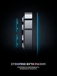 Комплект захисних скла для Apple iPhone 16 Plus, Supreme Plus Black Icon, загартоване повноекранне 3D скло на екран і скло на камеру, протиударне 9H, ультратонке, з олеофобним і жировідштовхуючим покриттям, ArmorStandart (ARM81396) - мініатюра 7