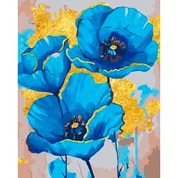 Картина по номерам Santi Голубые маки 40х50 см (955267)