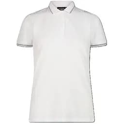 Поло CMP Woman Polo Melange Stretch White XS (1097-34D5996-A001 36)