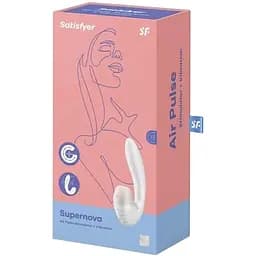 Вакуумный вибратор Satisfyer Supernova 2 положения ствола Белый
