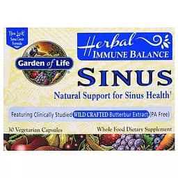 Трав'яний комплекс для підтримки імунітету Garden of Life Herbal Immune Balance Sinus 30 вегетаріанських капсул