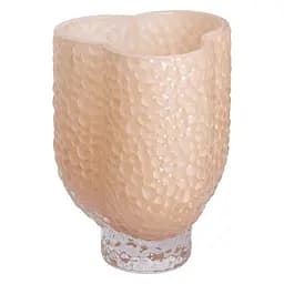 Ваза декоративна скляна Elisey 18 см, бежевий Flower Season HP-10-29