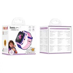 Дитячий cмарт-годинник Hoco Y105 with call function Pink - мініатюра 3