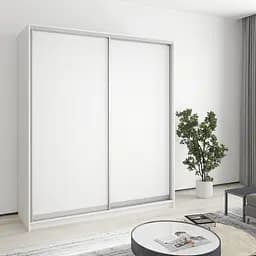 Шафа-купе дводверна MebelStar Уні AL 2ДСП 180x45x210 см Аляска білий (MBS-2568)