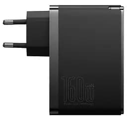 Мережевий зарядний пристрій Baseus GaN5 Pro Digital Fast Charger 2Type-C+USB 160W  +  Cable Type-C to Type-C P10110825113-00 Black