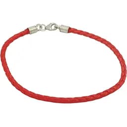 Браслет Малина з текстилю з срібними вставками. 302/Р 19