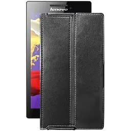 Чехол StatusCASE из экокожи для планшета Lenovo Tab 2 A7-10 Черный глянец