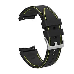 Ремінець для Samsung Galaxy Watch 4 44mm - чорно-жовтий ширина кріплення 20мм силікон Watchbands RLine (W45-1WB73940914) - мініатюра 2