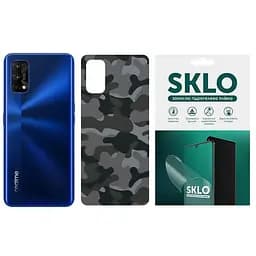 Защитная пленка SKLO Back (тыл) Camo для Realme 9 4G / 9 Pro+ Серый / Army Gray